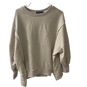 Oversized distress seam sweatshirt size small